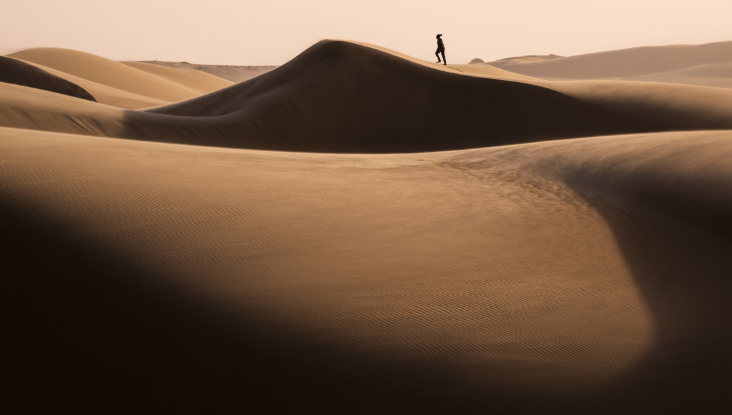Walking on the dunes at Wilderness Serra Cafema 